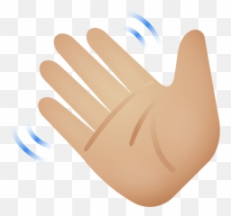 Waving Hand Medium Light Skin Tone Icono - Sign Language Emoji,Medium Skin Tone Elf Emoji