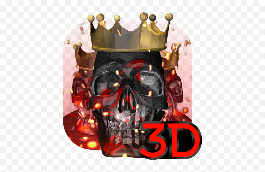 3d Black Red Skull Keyboard Theme - Apps En Google Play Scary Emoji,Skeleton Emojis And Flower Emojis