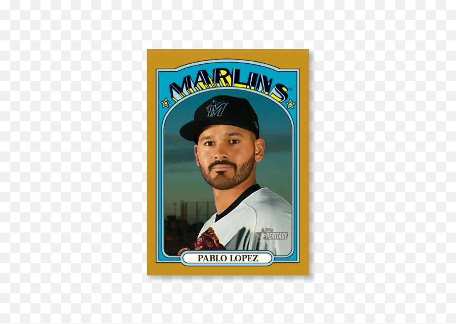 Pablo Lopez 2021 Topps Heritage - For Baseball Emoji,Pablo & Shoey - Raw Human Emotion Year Released