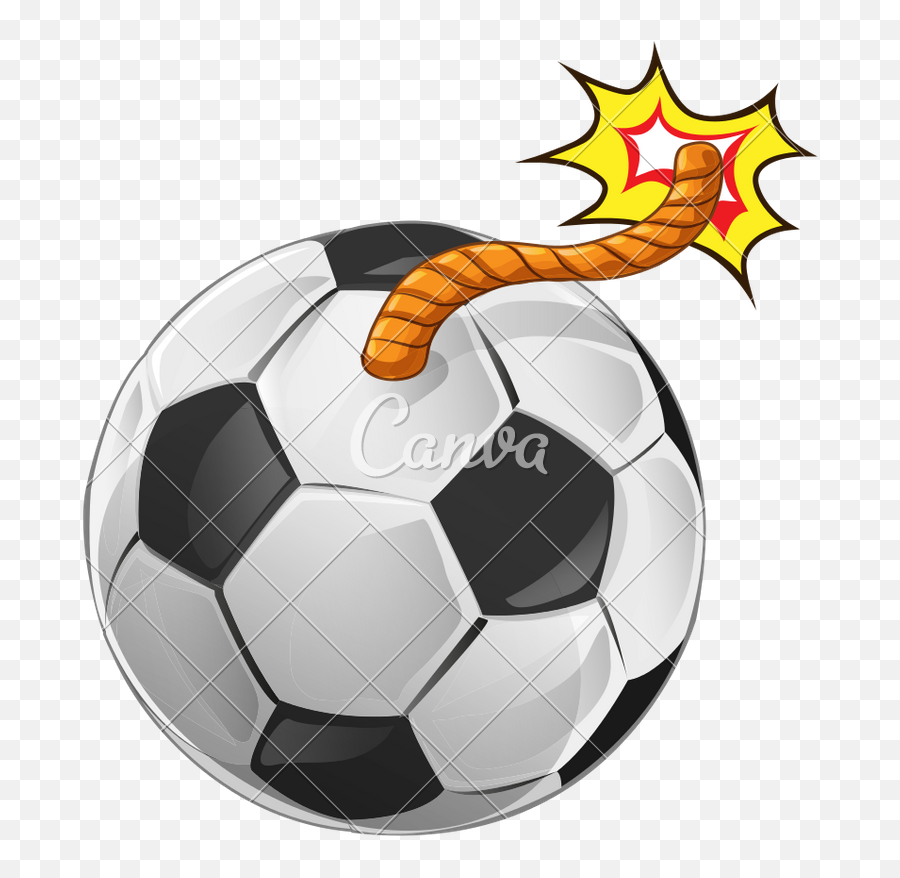 Abstract Football Bomb Shape Vector - Soccer Bomb Png Emoji,Emoji Bomb Pnh