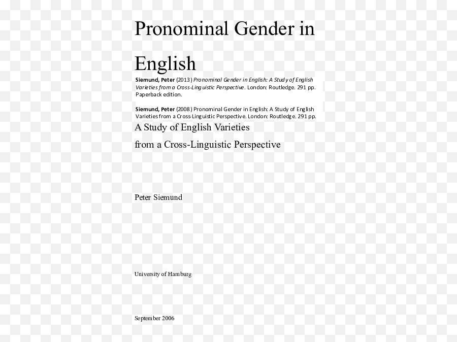 Pdf Pronominal Gender In English - A Study Of English Document Emoji,Whose Line Is It Anyway Uk Steve Steen Emotion Option