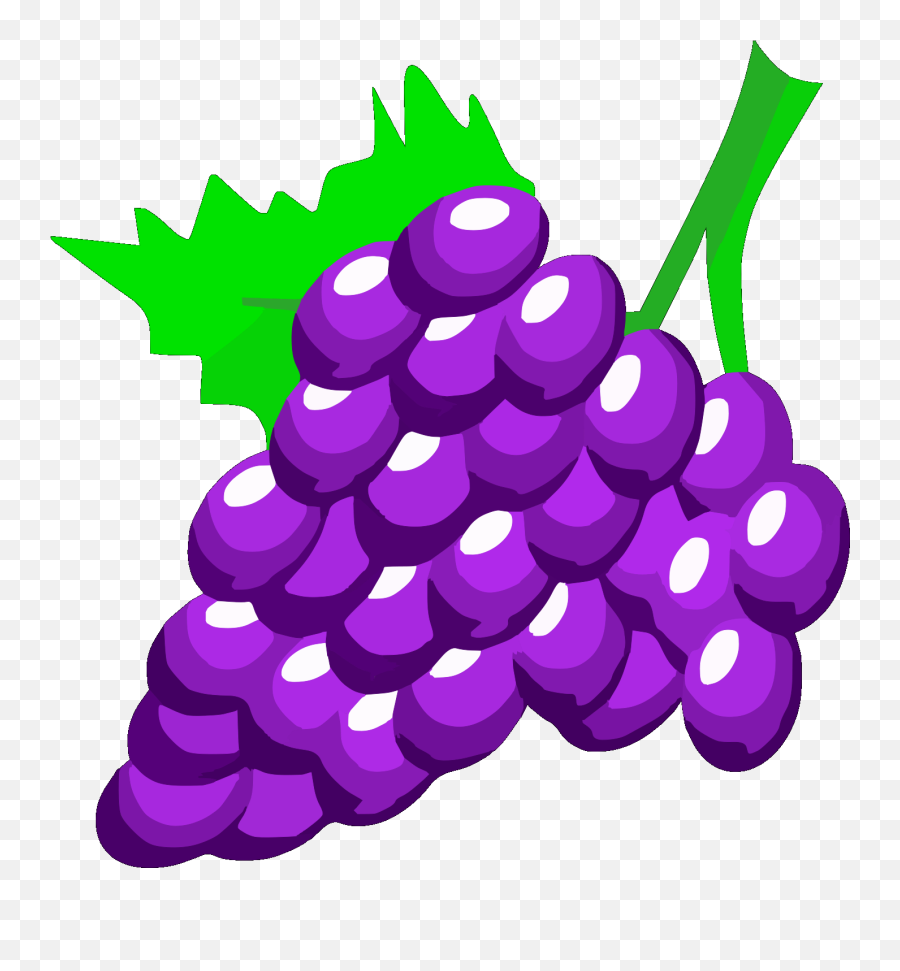 Grapes Clipart Png - Clipart Purple Grapes Emoji,White Grape Emoji