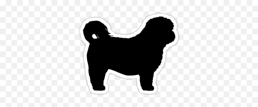 Shih Tzu Silhouette - Outline Shih Tzu Silhouette Emoji,Irish Wolfhound Emoji