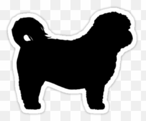 Shih Tzu Silhouette - Outline Shih Tzu Silhouette Emoji,Irish Wolfhound Emoji