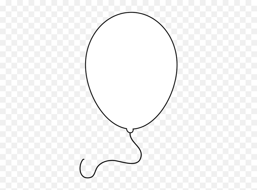 Clipart White Balloon - Transparent Background Balloon Clipart Black And White Emoji,Unicorn Emoji Black An Dwhite