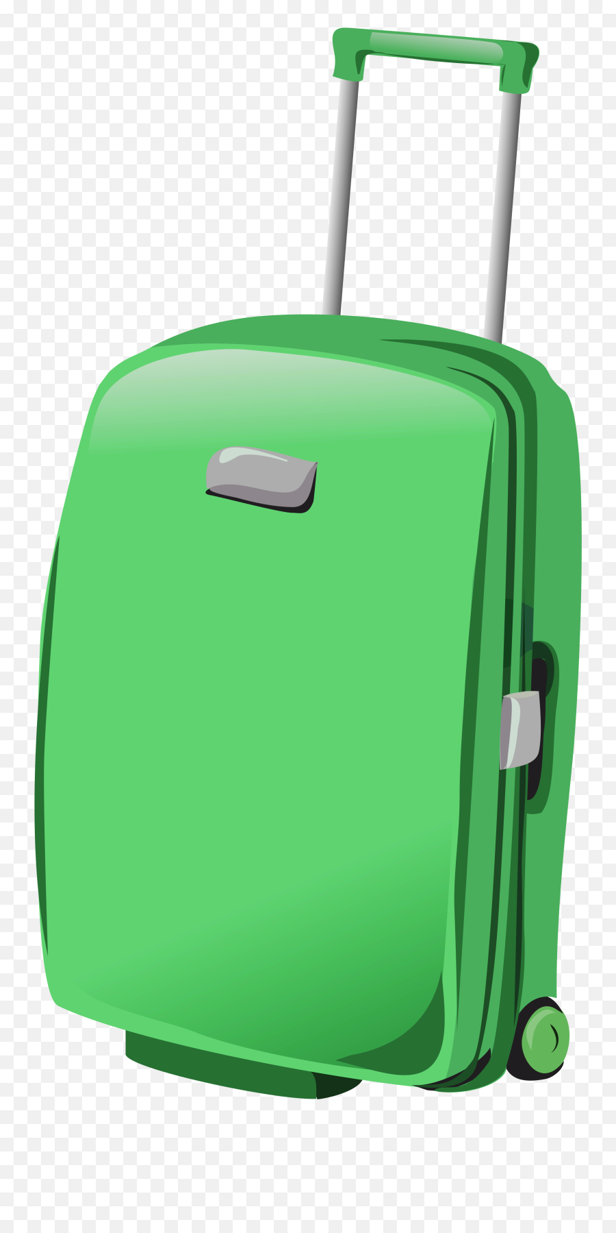 Green Suitcase Png Clipartu200b Gallery Yopriceville - Transparent Background Suitcase Clipart Emoji,Luggage Emoji