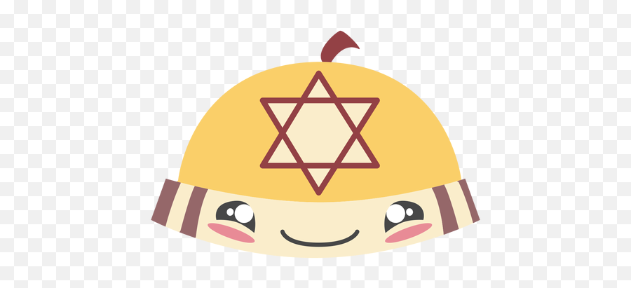 Hanukkah Kippah Cute Color Transparent Png U0026 Svg Vector Emoji,Jewish Star Emoticons