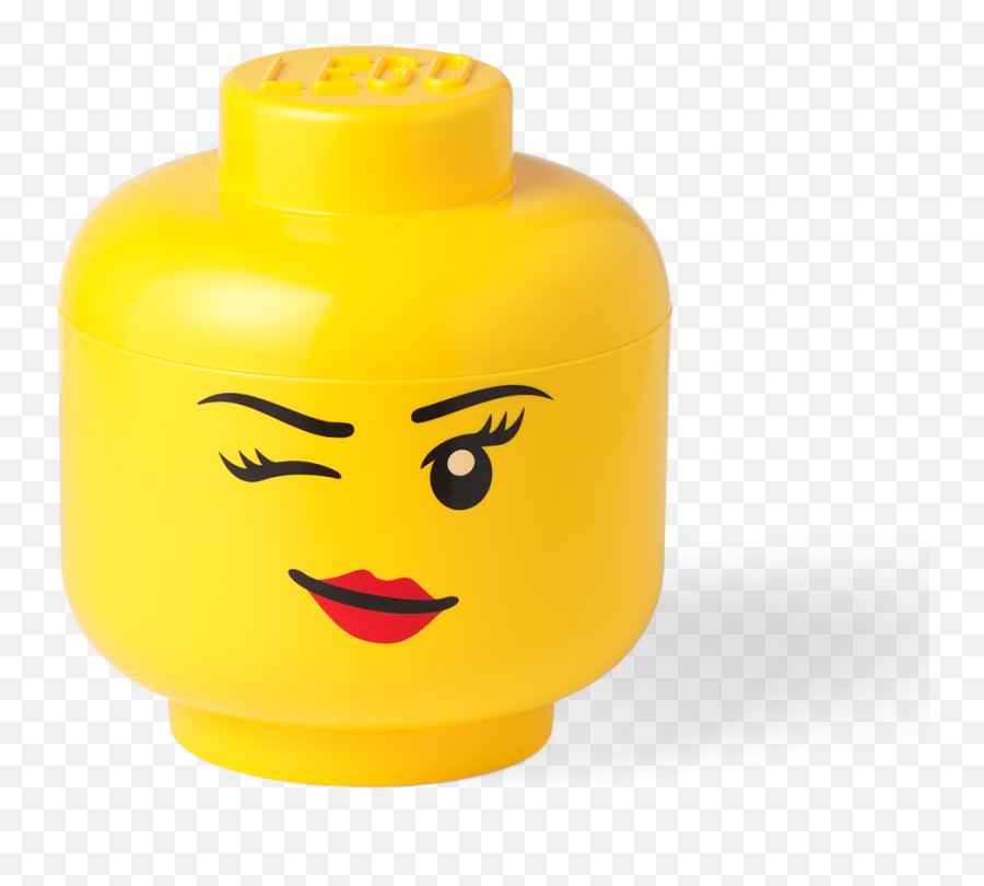 Storage Head U2013 Large Winking Emoji,Female Emoticon Winking