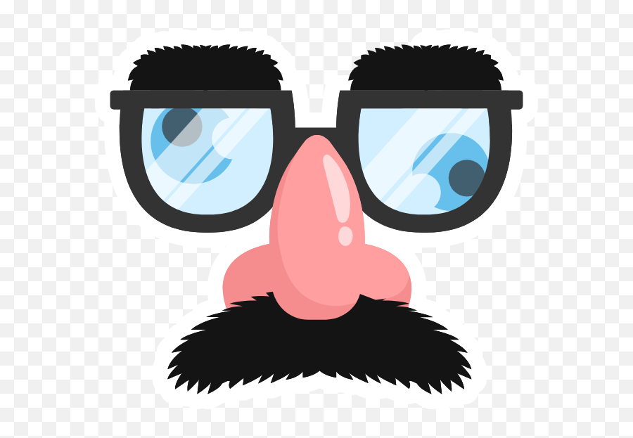 Groucho Glasses Sticker - Sticker Mania Full Rim Emoji,Harry Potter Glasses Emoji