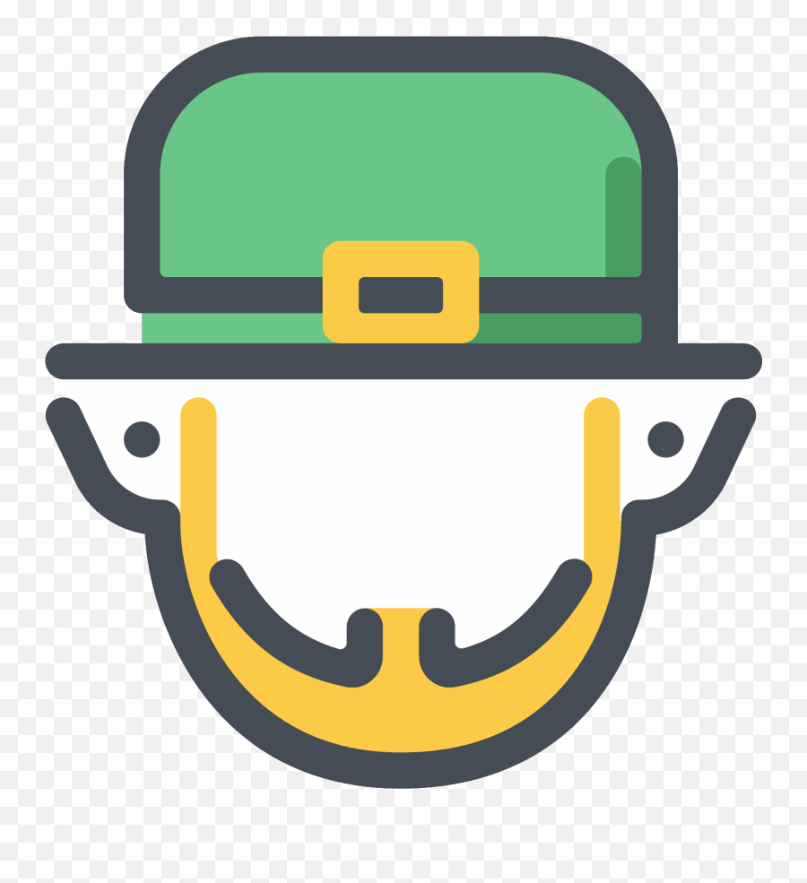 Leprechaun Icon - Beard Clipart Full Size Clipart 60902 Emoji,St Patricks Leprechaun Emoticon