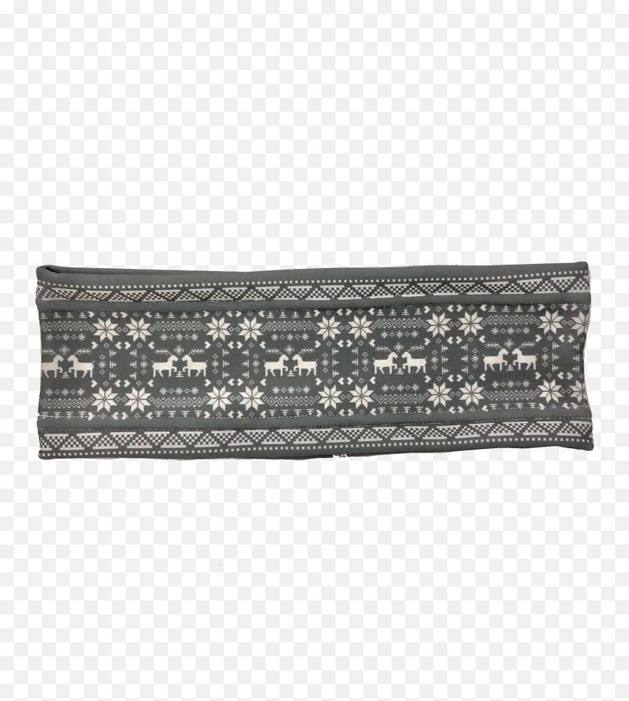 Nordic Reindeer Plaid Fleece Headband Emoji,Emojis In Flower Headbands