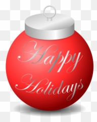 Happy Holidays Ornament Clipart - Clipart Happy Holidays Free Emoji,Happy Holidays Emoticons