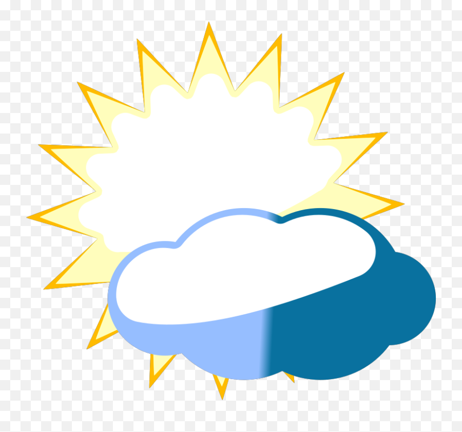 Cloudy Sun Png Svg Clip Art For Web - Download Clip Art Emoji,Cloudy Sun Emoji