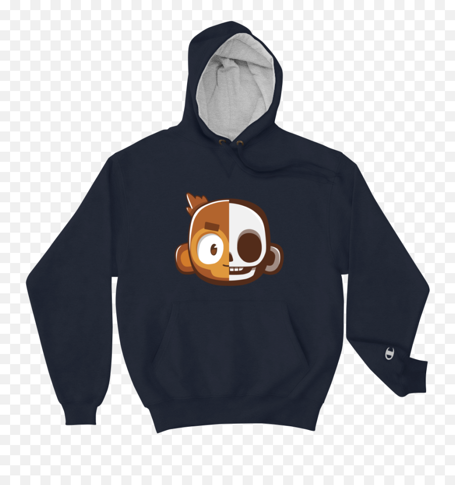 Monkey Skull Premium Champion Hoodie Emoji,Primate Emojis