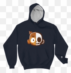 Monkey Skull Premium Champion Hoodie Emoji,Primate Emojis