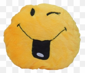 Kanthan Emoji Embroidered Round Soft Smiley Pillows Cushion,Soft Emoji