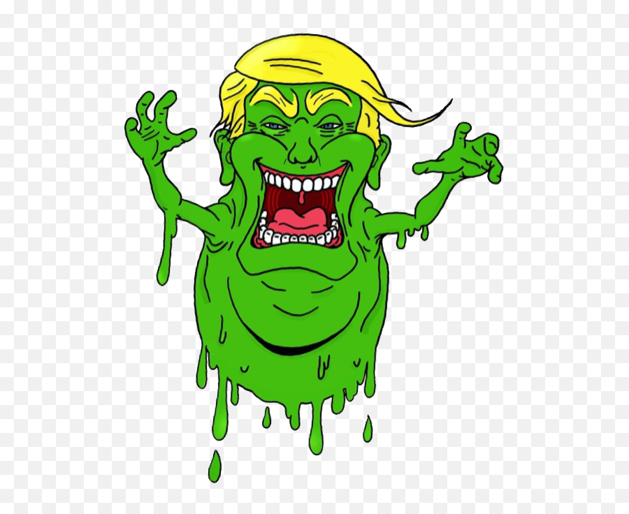 Stickergang Slimer Donald Trump Sticker By Robær - Slimer Trump Emoji,Donald Trump Emoji
