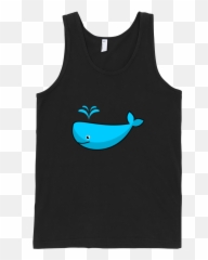 Whale Fine Jersey Tank Top Unisex - Active Tank Emoji,Whale Emoticon Text