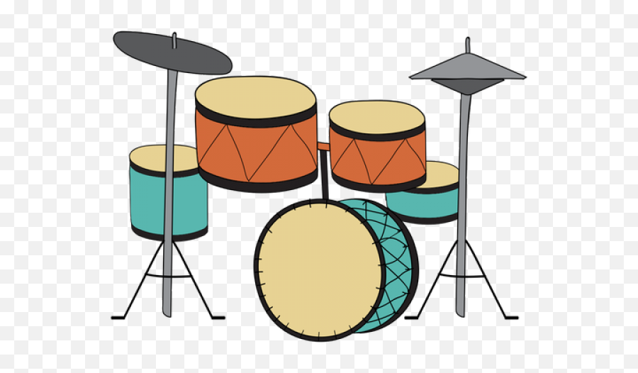 Drum Clipart Transparent Background - Transparent Drum Set Drums Clipart No Background Emoji,Drum Set Emoji