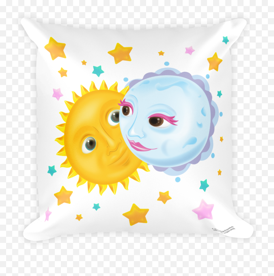 Path Of - Happy Emoji,Moon Emoji Pillows