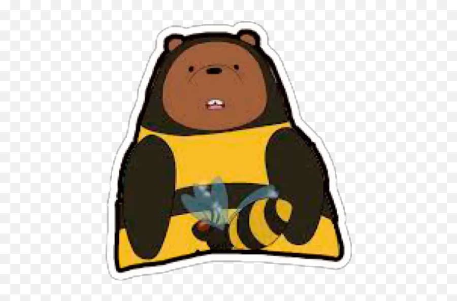 Beehive We Bare Bears Stickers For Whatsapp - For Teen Emoji,We Bare Bears Emoji