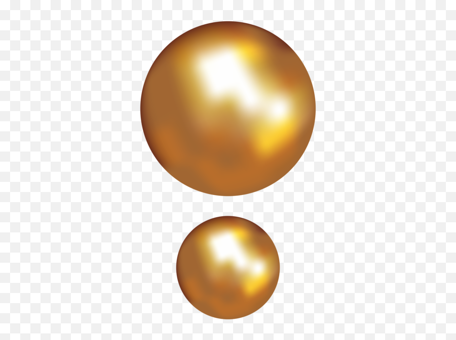 Gold Pearls Transparent Clip Art Image - Gold Pearls Png Emoji,Pearls Emoji