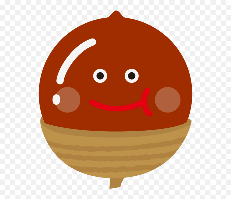 Thanksgiving Cartoon Smile For Acorns For Thanksgiving - Happy Emoji,Thanksgiving Emoticon