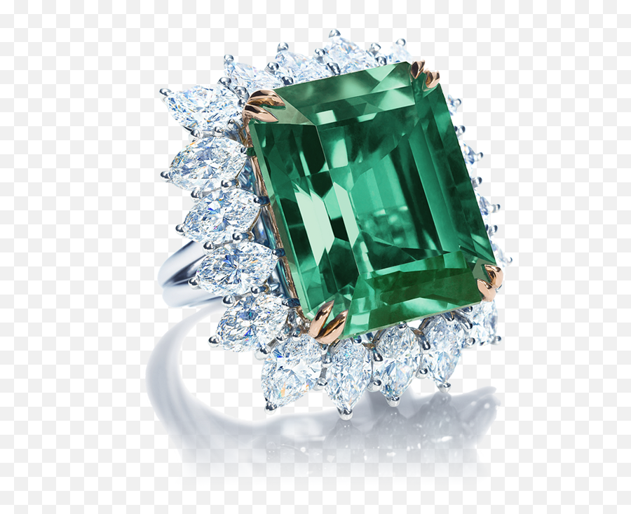 Buy Online Emerald Engagement Rings U2013 Pretty Jewelry - Emerald And Diamond Ring Harry Winston Emoji,Emotions Cubic Zirconia 10k Gold Swirl Ring