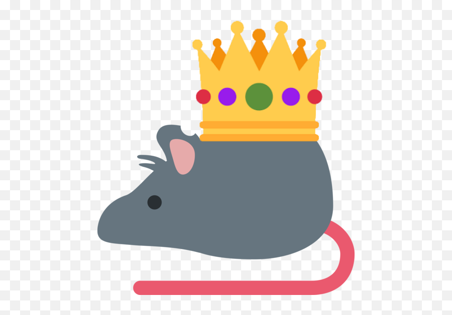 Ratcrown - Rat With Crown Emoji,King Emoji