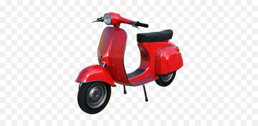 Classic Red Vehicle Png And Psd File - Scooter Clipart Vespa Classic Merah Png Emoji,Emoji Psd File