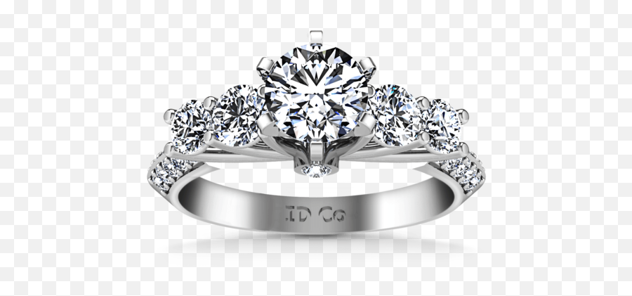Womenu0027s White Gold Diamond Engagement Rings Frostnyc - Wedding Ring Emoji,Emotion Ring White