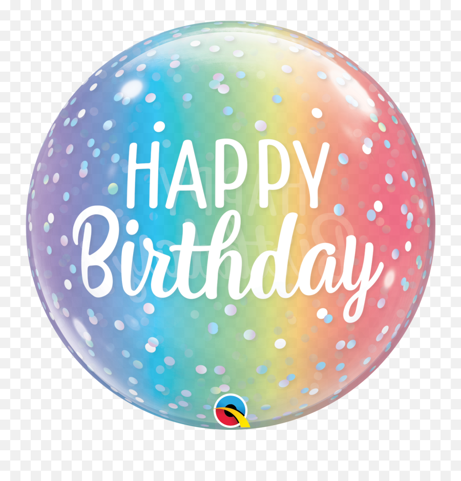 22 Happy Birthday Ombre U0026 Dots Bubble Balloon Bargain - Balloon Bubble Happy Birthday Emoji,Happy Birthday Facebook Post Emojis