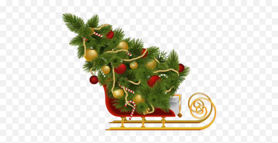 Christmas Tree Sleigh Sticker By Photosfamily - Christmas Tree In Sleigh Emoji,Christmas Tree Emoji