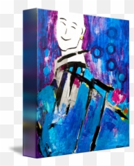 Well Dressed Happy Blue Boy Walking - Horizontal Emoji,Paintings That Show Emotion Happy