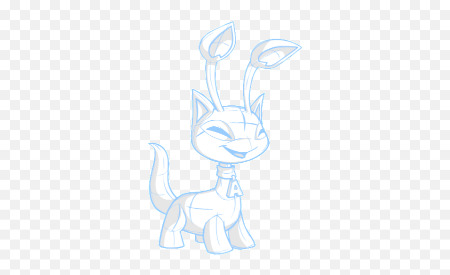 Sketch Aisha - Animal Figure Emoji,Neopets Emotions 2000