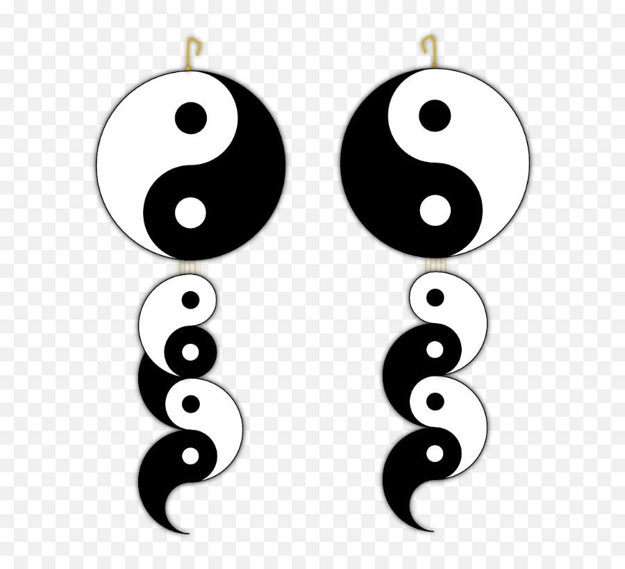Download Free Png Yin Yang Earings - Dlpngcom Dot Emoji,Emoji Earings