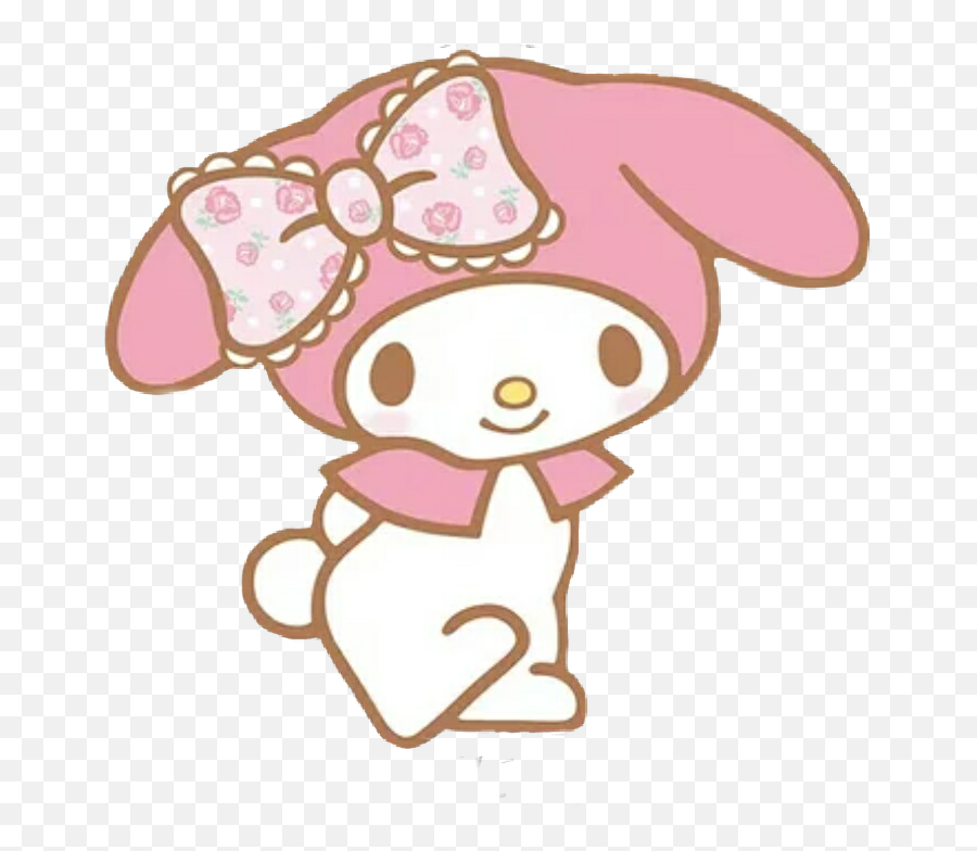 Mymelody Melody Cute Pink Socute Sticker By Momo - Sanrio My Melody Emoji,Rabbit Emojis Tumblr