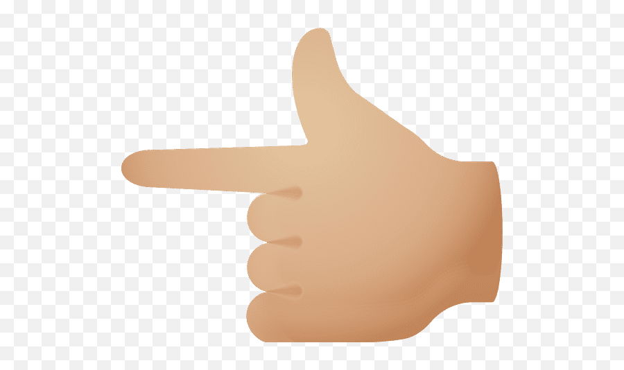 Backhand Index Pointing Left Medium Light Skin Tone Icon - Sign Language Emoji,Ok Sign Emoji Transparent