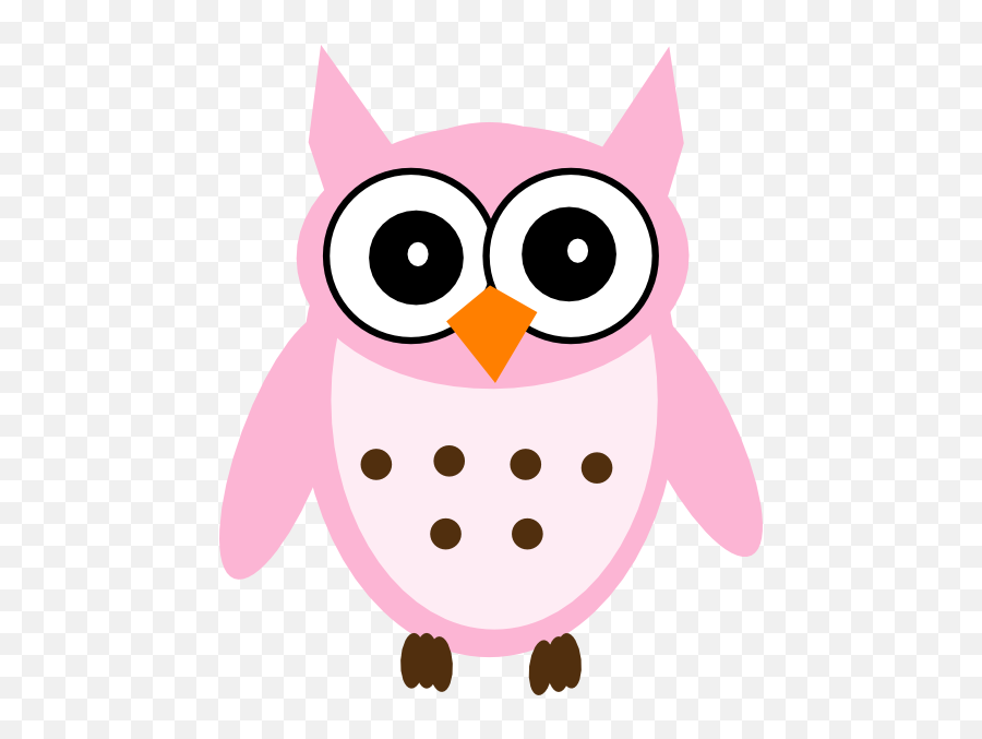 Pink Owl Clipart - Baby Owl Clip Art Emoji,Pink Owl Emoticon