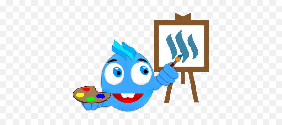 Meet Steemy Painter - Happy Emoji,Painting Emoji