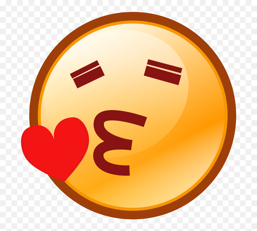 Heart Emoticon Png - Emoji,Relaxed Emoticon