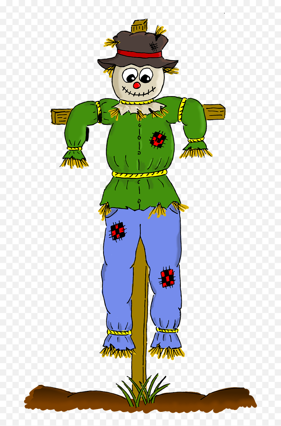 Scarecrow Fall Autumn - Clipart Scarecrow Emoji,Does Scarecrow Have Any Emotions