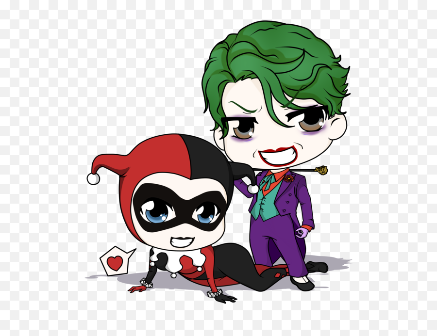 Download Joker Evil Jester With - Joker And Harley Quinn Png Emoji,How To Get Harley Quinn Emojis