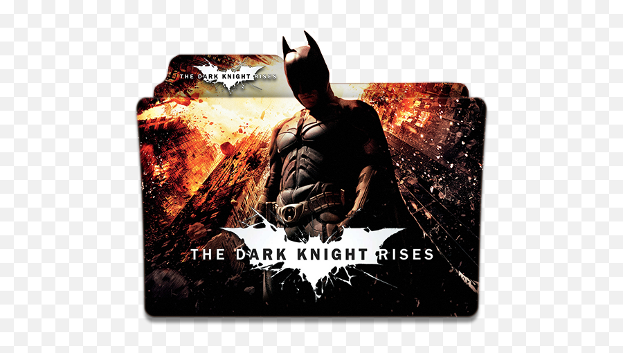 Batman The Dark Night Rises Folder Icon - Designbust Dark Knight Rises Teaser Poster Emoji,Batman Emoji
