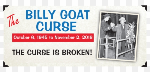 The Billy Goat Curse - The Worldfamous Billy Goat Tavern Photo Caption Emoji,Cursed Copypasta Emojis