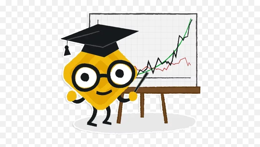 Binance Sticker Pack - Stickers Cloud Square Academic Cap Emoji,Google Emojis Graduation Cap