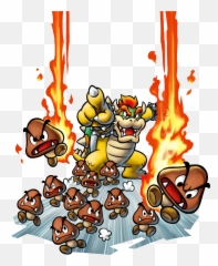 Mario U0026 Luigi Bowsers Inside Story Ds Artwork Including Emoji,Bowser Emoticon