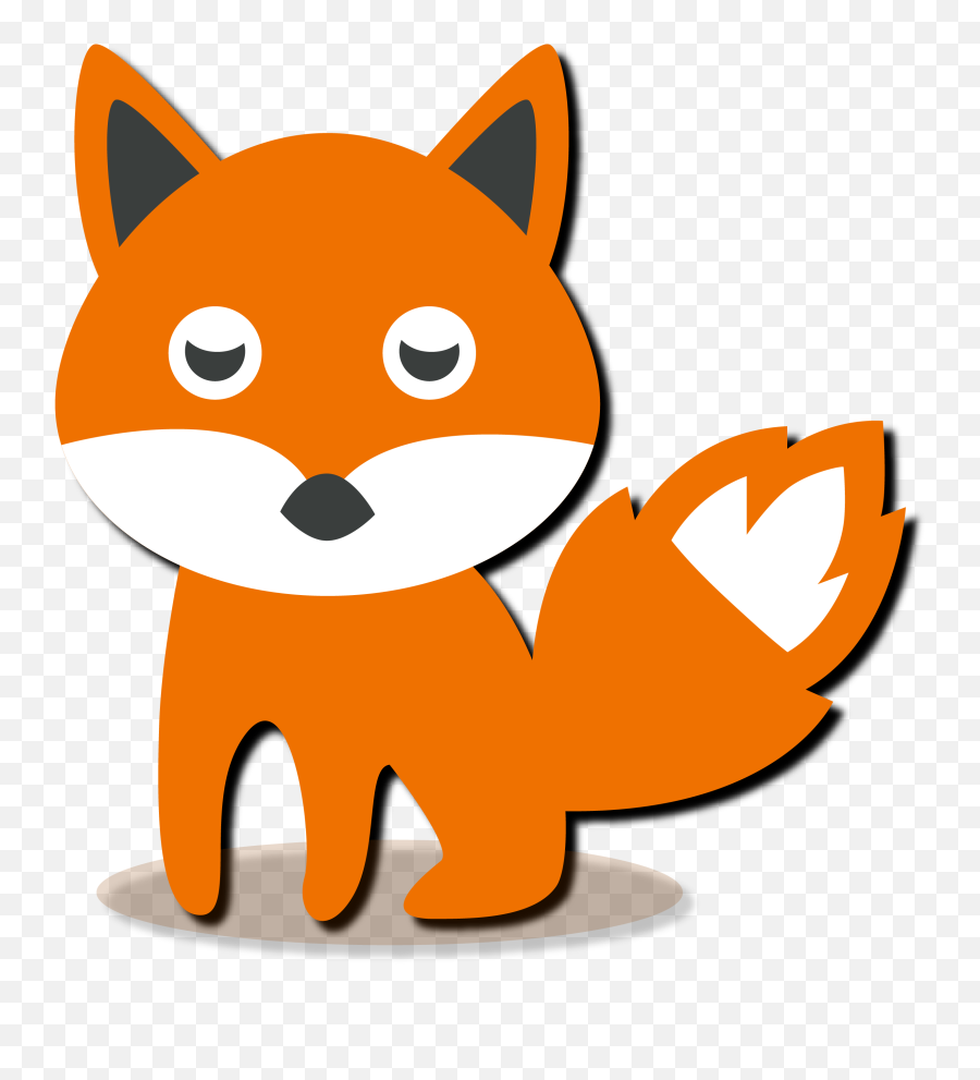 Red Fox Clipart Small - Animals Small Images Cartoon Png Emoji,Fox Emoticon Png