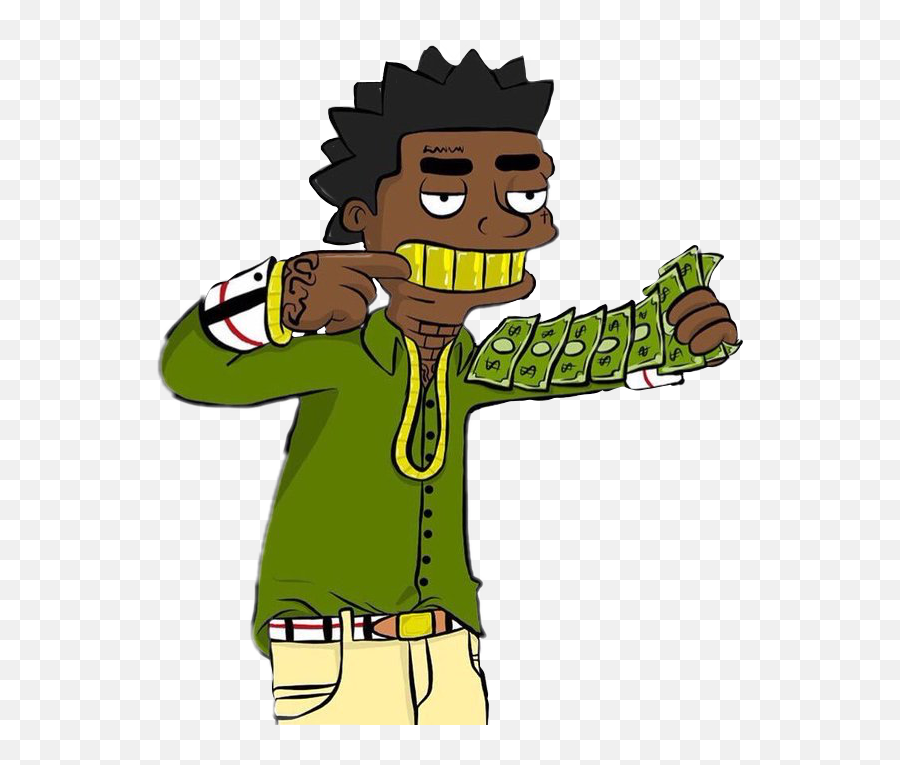 Cash Kodak Sticker - Kodak Black Clipart Emoji,Emoji Gangster Rap