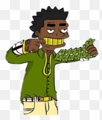 Cash Kodak Sticker - Kodak Black Clipart Emoji,Emoji Gangster Rap